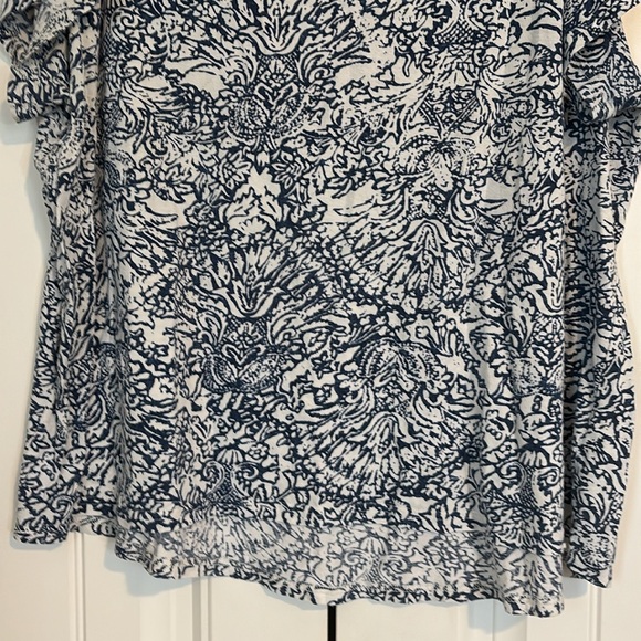 Blue and white t-shirt by Chaps in size 3X - Picture 6 of 13